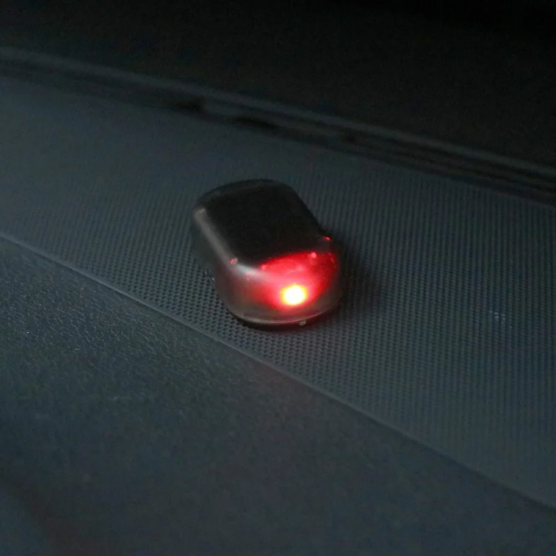 

Flashing Light Car Solar Power Simulated Dummy Alarm Warning Anti-Theft LED Flashing Security Light