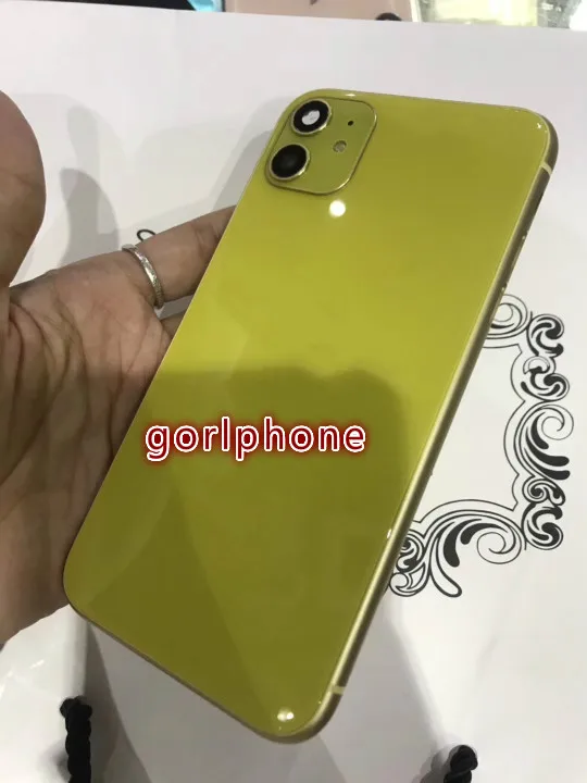 Отличное качество 24k зеркало золотое шасси задняя дверь для iphone xr для iphone 11 стиль корпус батареи средняя рамка