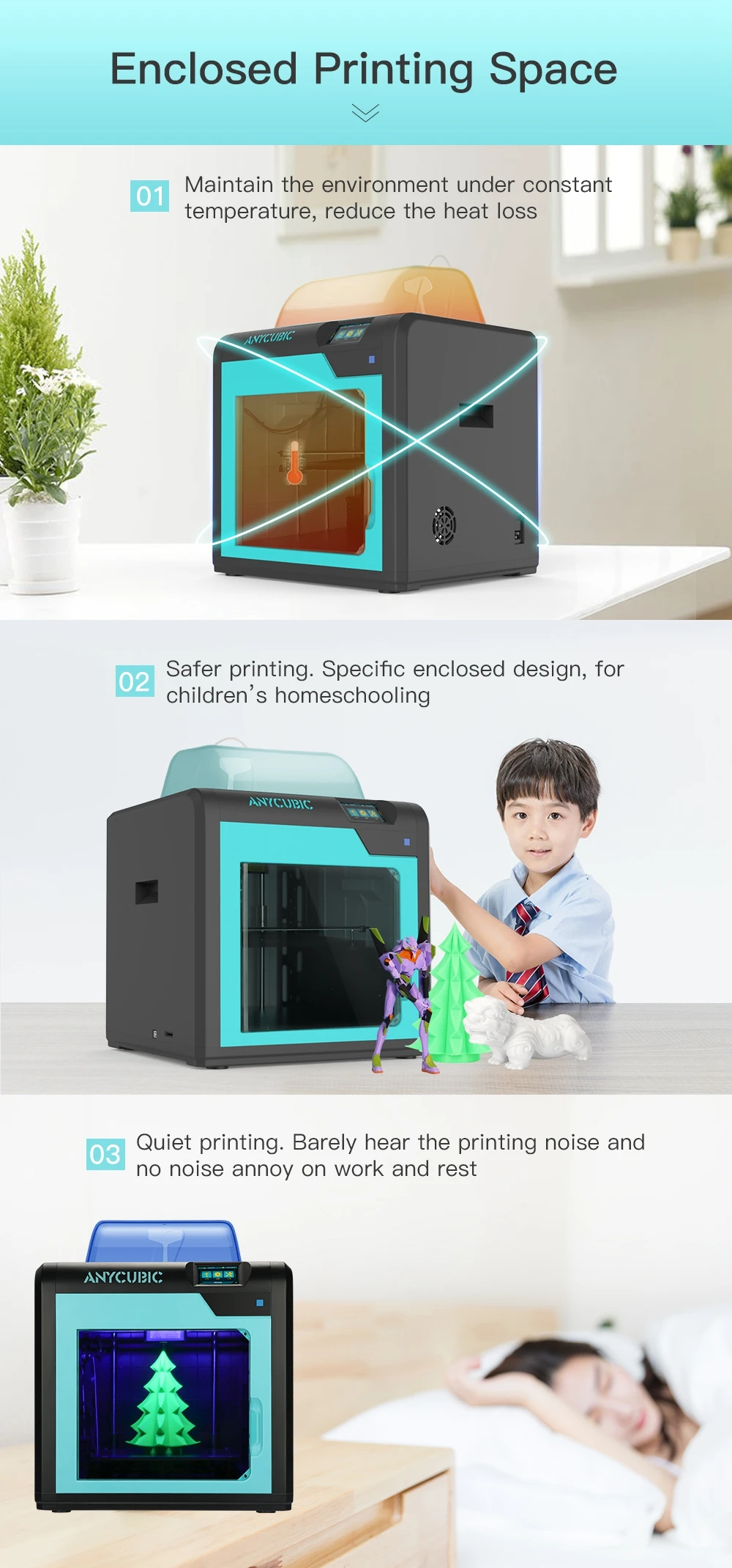 ANYCUBIC 4max Pro 3d Printer Plus Size with Ultrabase Hotbed Enclosed Printing FDM 3D Printer Kit impresora 3d Drucker