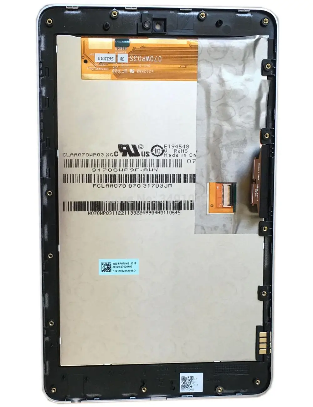 For GOOGLE Nexus 7 1st ASUS ME370T wifi version 5185L FPC-1 CLAA070WP03 XG LCD Touch Screen Digitizer Assembly with frame | Компьютеры и