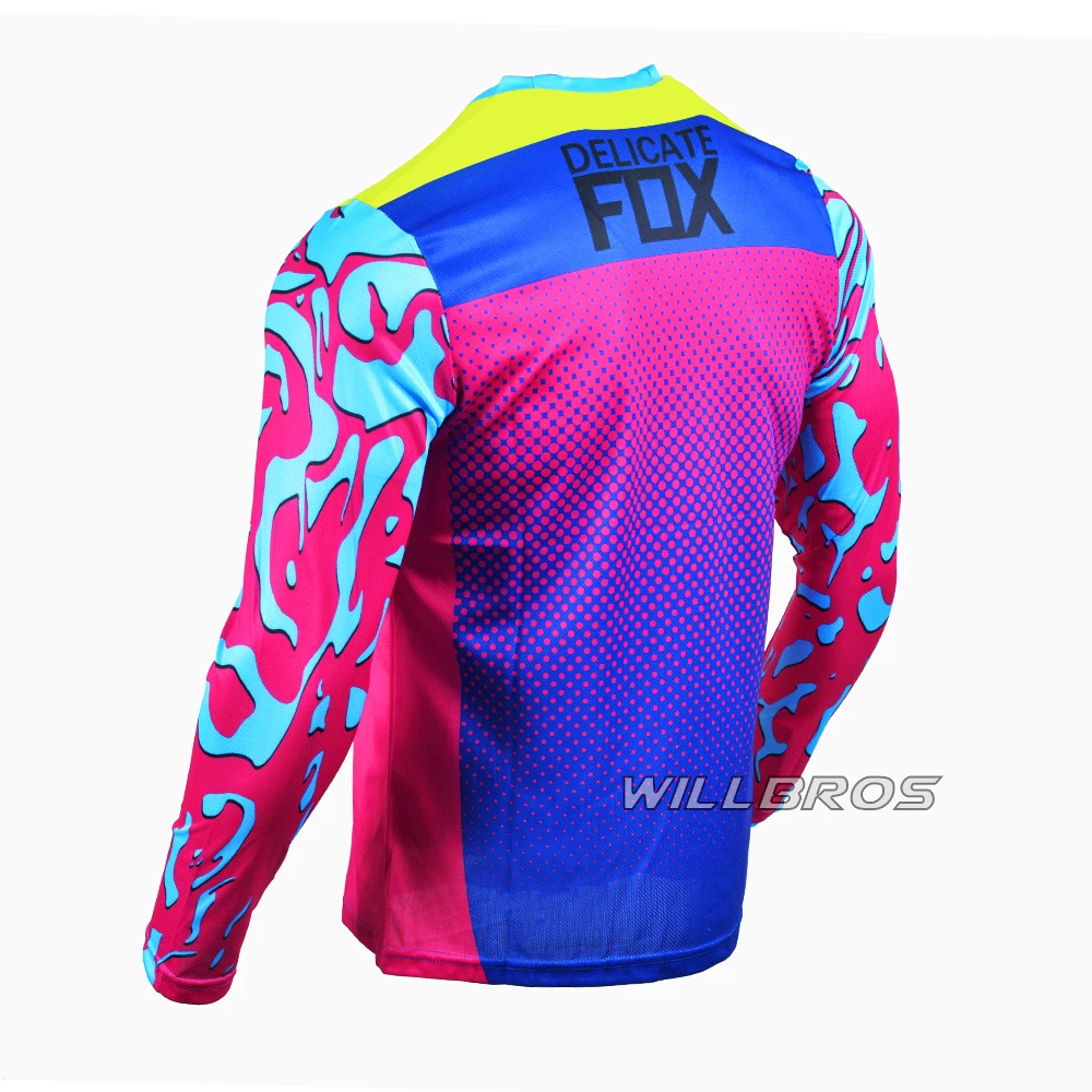 Motocross Racing Jersey Delicate Fox 360 Shiv Mountain Bicycle Offroad Long Sleeve Motorcycle Motorbike T-shirt Mens