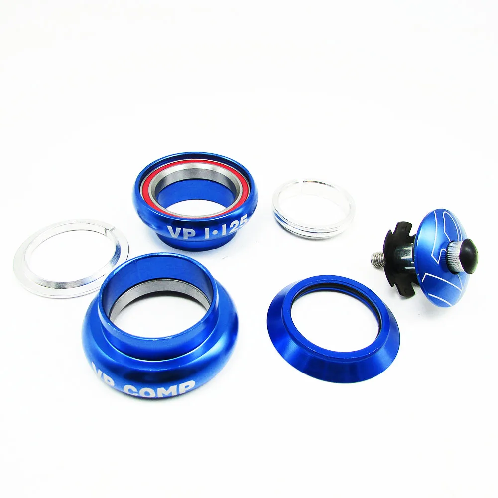 34mm Road Bike Aluminium Alloy Headset stem built-in Bearing cap Fixed Gear Racing steering column bicycle Track Bike Headsets