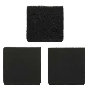 

3 Hole Practical Biochemical Cotton Sponge Aquarium Filter Fish Tank Pond Black Foam Sponge Tank Filter Accessories 50x50x5cm