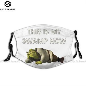 

Shrek Mouth Face Mask Shrek Facial Mask Funny Kawai with 2 Filters for Adult