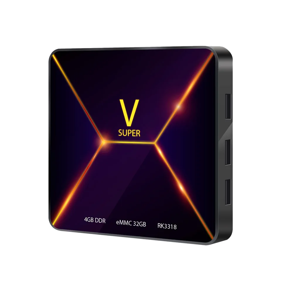 Smart TV Box RK3318 4GB RAM 32GB ROM bluetooth 4.0 Internet Set Top Box 2.4G WIFI Android 9.0 for Netflix youtube