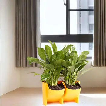 

Plant Pots 2-Pocket FlowerPot Wall Hanging Hanging Flower Pot Stackable Stackable Garden Supplies Indoor Bag Grow Garden