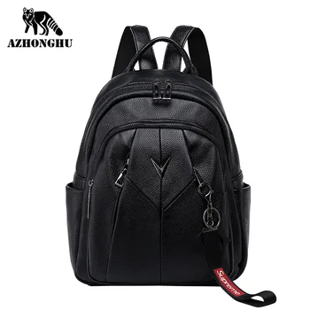 

Genuine Leather Backpack Women 2020 New Casual Large-Capacity Travel Bag Korean Soft Leather Wild Fashion Cowhide Backpack Mini