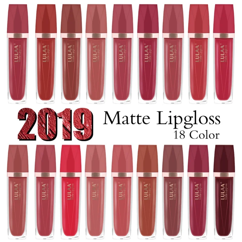 

Women Matte Lip Glaze Long Lasting Moisturizing Waterproof Non-stick Cup Velvet Lip Gloss Lipstick