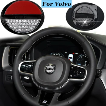 

Car Interior Steering Wheel Panel Diamond Decoration Emblem Sticker For VOLVO S60L S90L XC40 XC60 XC90 V90 CC S90 S60 S40 V60
