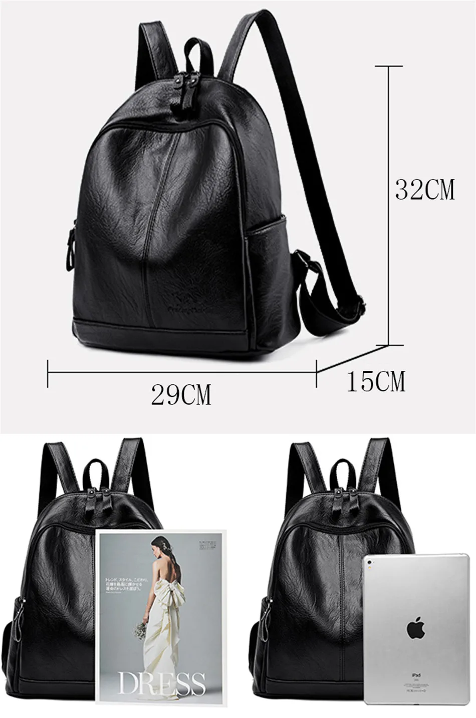 Женские мягкие кожаные рюкзаки высокого качества, винтажный рюкзак, школьные сумки для девочек, Mochilas, повседневные женские дорожные сумки через плечо