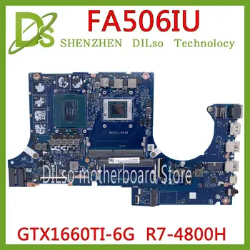 Cheap KEFU DABKXBMBAD0 Laptop Motherboard For ASUS FA506IU FA506IV FA506 Mainboard RTX1660-6G R7-4800H CPU Integrated 100% Test Work
