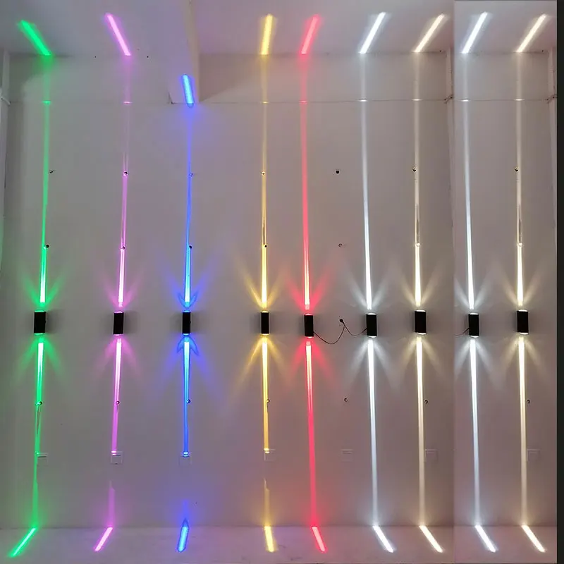 Decorate Line beam LED Wall Lamp AC110V-240V 6W 12W Aluminum Indoor Outdoor IP65