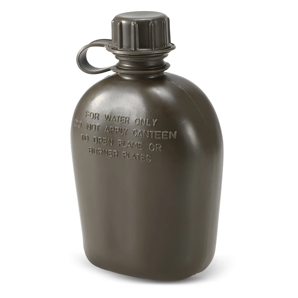 Открытый Военная фляга бутылка походная выживания чайник-фляга с крышкой