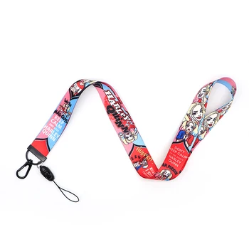 

30pcs/lot The Joker Lanyard for Phones Cartoon Harley Quinn Lanyards Phone Case Lanyard for Keys Mobile Phone Neck Straps A153