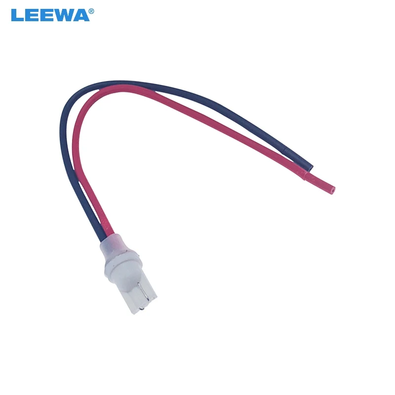 

FEELDO Auto T10 Socket Holders Male With Wire T10 Car Headlight Assembly Male Socket Plug Adapter Wire Connector