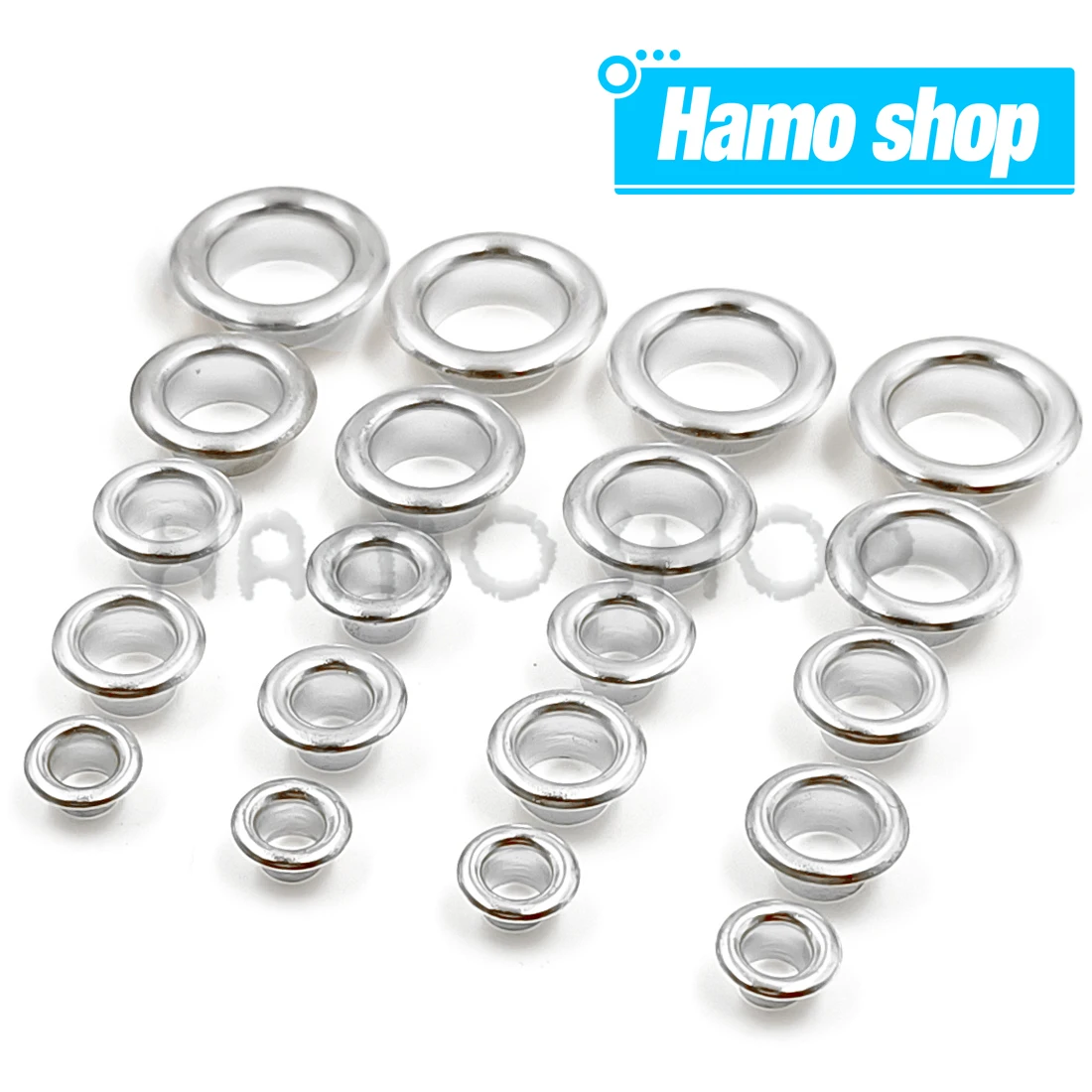 Hole Metal Eyelets Grommets Silver Color Washer Diy Leathercraft Accessories Shoes Belt Cap Bag Tags Clothes 100Pcs eyelet grommet ring kit eyelet grommet ring grommet eyelet kit screw back eyelets