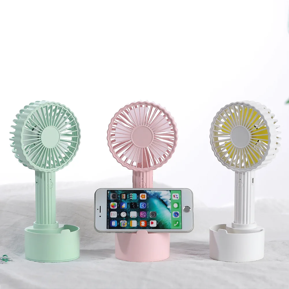 

19 New Style Cactus Handheld Fan USB Desktop Mini Fan Chargeable Base Multi-functional Electric Fan
