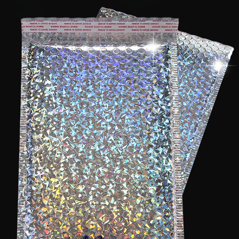 100 шт лазерная упаковка пузырьковый почтовый пакет Ударопрочный пластиковый объемные конверты Водонепроницаемый конверт для писем сумка