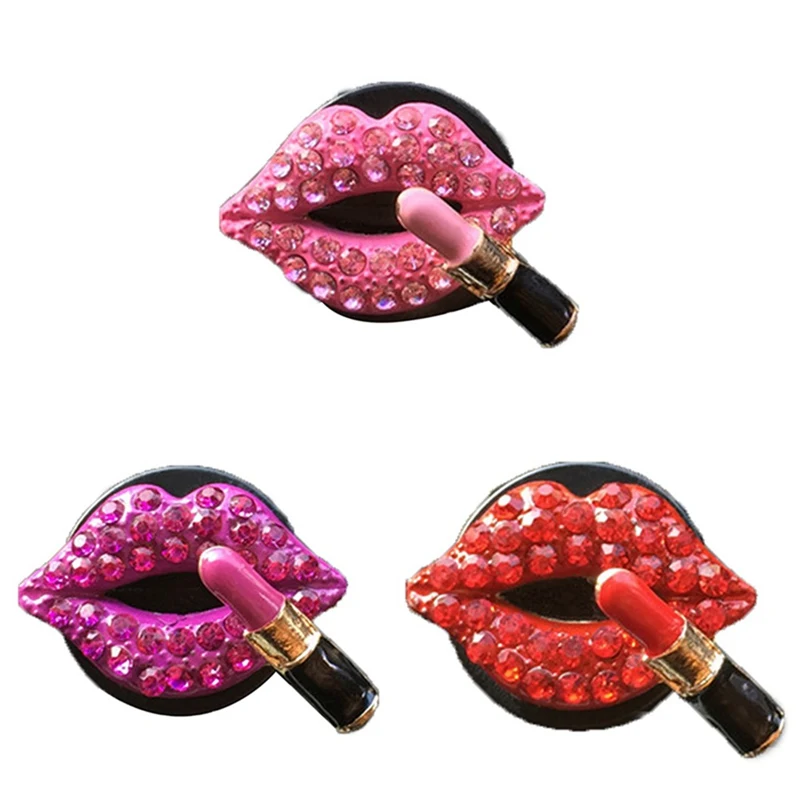 

Air Freshener Diamond Car-styling Bling Sexy Lips Mouth Car Air Outlet Fragrant Perfume Clip Freshener Diffuser Gift Flavoring