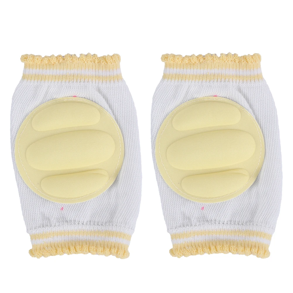 Beige 1 пара, наколенники унисекс для новорожденных мальчиков и девочек, защитные наколенники для ползания, противоскользящие защитные подушечки - Цвет: Beige