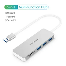 3-Порты и разъёмы USB 3,0 Тип, USB концентратор с SD/микро SD кард-ридер адаптер объектива для камер Micro SDXC, Micro SDHC/SD/UHS-I карты, Порты и разъёмы адаптер для MacBook Air