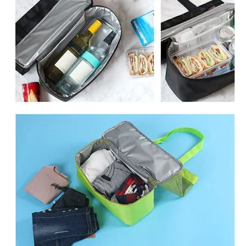 

Women Mesh Transparent Bag Double-layer Heat Preservation Large Picnic Beach Bags TUE88