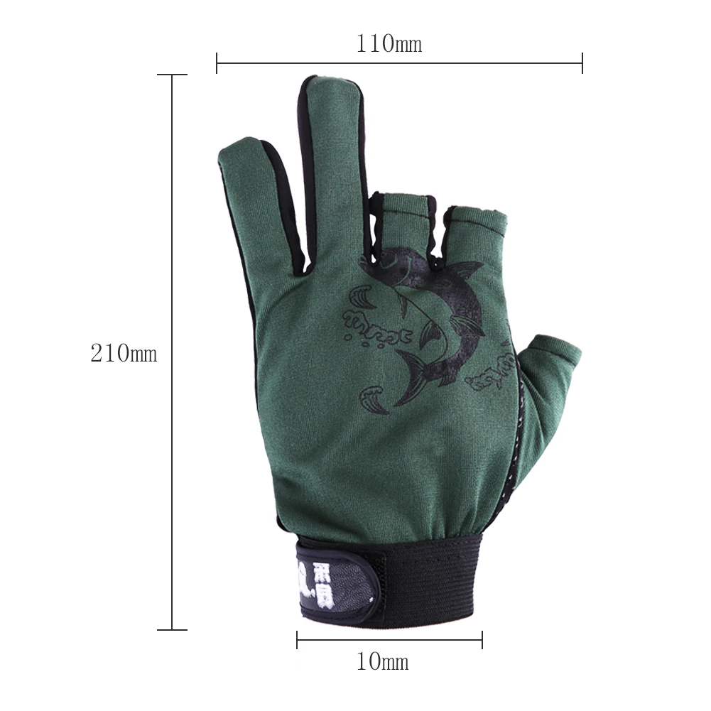 1 пара рыболовных перчаток противоскользящие перчатки для езды на велосипеде и
