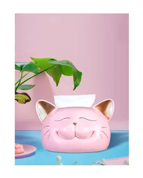 

Creative Kawaii Cat Tissue Box Cute Animal Shape Napkin High Quality Storage Container Household Paper Towel Case Supplies