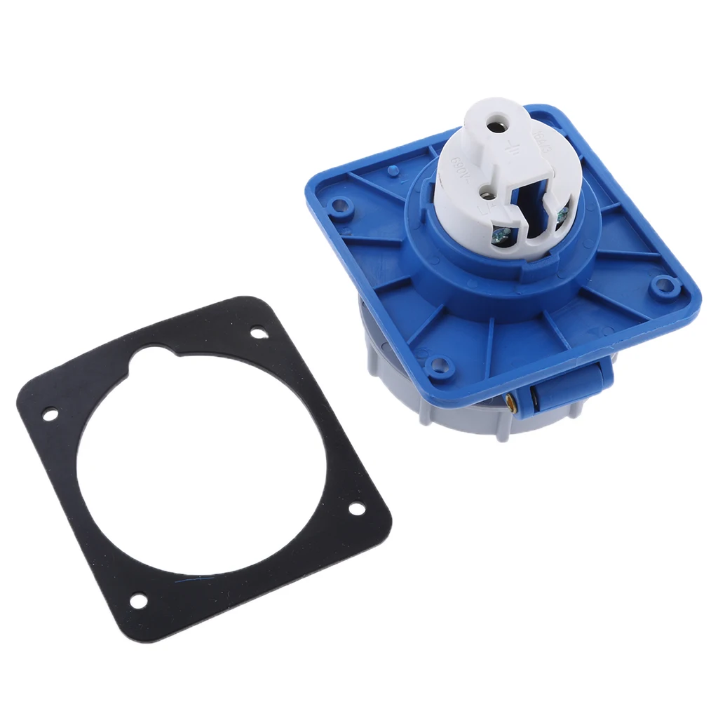 220-250V Marine Boat RV 16A Power Cord Twist Lock Plug Inlet Grounding Shore