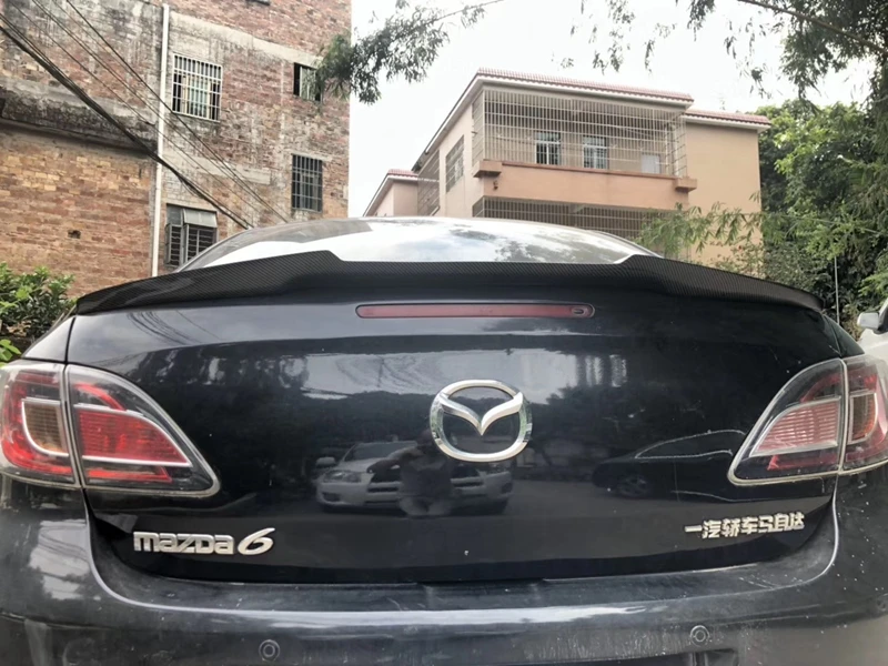 Для Mazda 6 спойлер M4 Стиль 2009-2013 Mazda 6 спойлер качественный материал из углеродного волокна и frp праймер