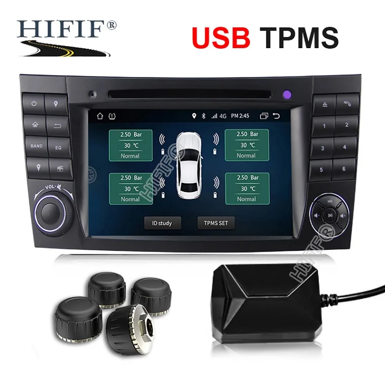 USB Android TPMS монитор давления в шинах/Android навигационная система контроля давления в шинах/Беспроводная передача TPMS - Формат цифровых медиаданных: External
