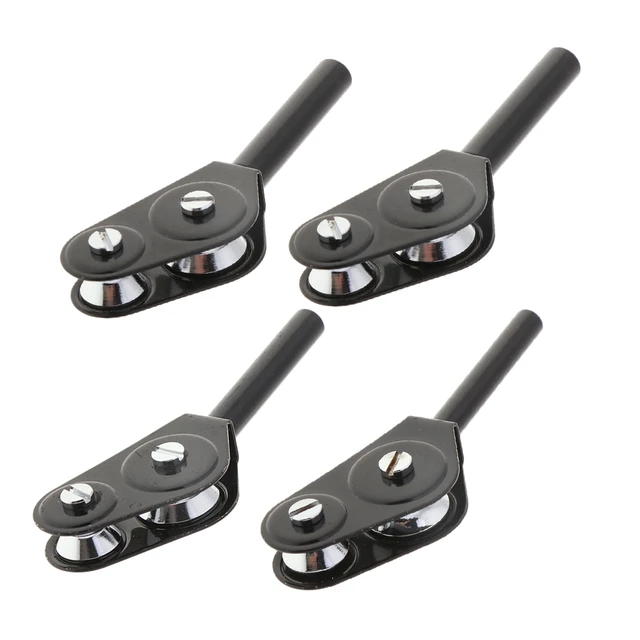 4pcs Fishing Rod Guide Roller Stainless Steel Tip Top Bearing Boat