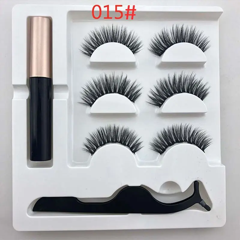 A5 Waterproof Long Lasting Eyeliner False Eyelashes Makeup Kits Magnetic Eyeliner Liquid Eyeashes Kit - Цвет: A5