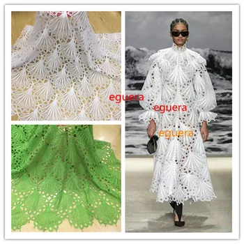 

african cord lace fabrics 2019 white nigeria lace fabric 2019 high quality lace tissu dentelle fashion dress materials 5yard