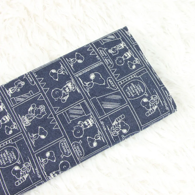 Alf метр хлопок тонкий саржевый мультфильм собака ткань для ручной работы DIY швейное изделие для сумки платье Ткань хлопок