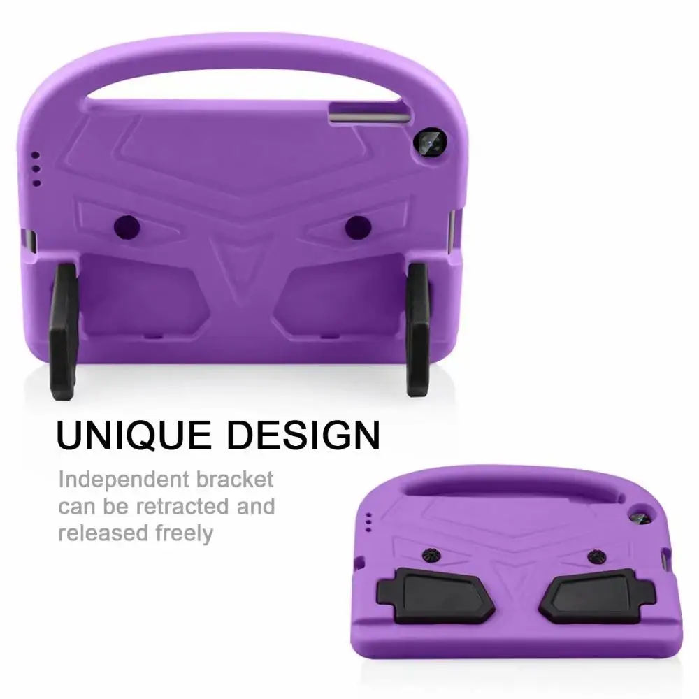 Purple Мягкий противоударный чехол, детский силиконовый защитный чехол для samsung Tab A, 10,1 дюймов, SM-T515, T510, T515, детский чехол для планшета Eva - Цвет: Purple
