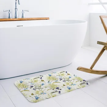 

Chrysanthemum Flower Doormat Non-slip Rug Soft Bath Mats Bathroom Supplies Carpet Living Room