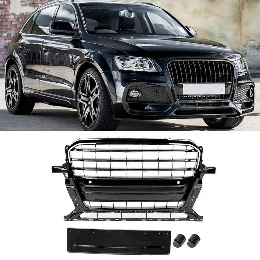 1 шт. для SQ5 стиль автомобиля передний бампер сетка решетка гриль Подходит для Audi Q5 8R 2013 авто аксессуары