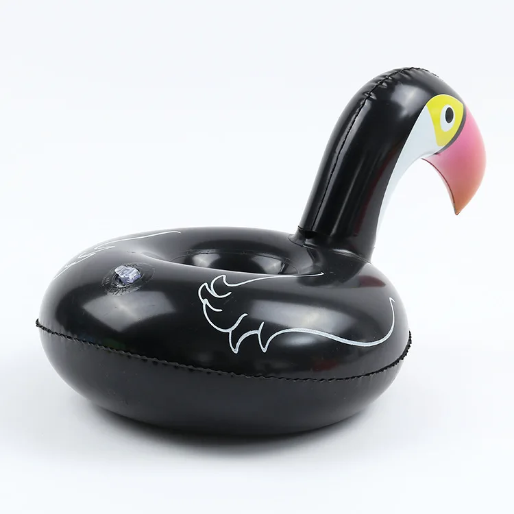 Стиль ПВХ Toucan чашка блюдце в настоящее время доступна вода напитки рукав для чашки Toucan подставки праздник водные игрушки оптом