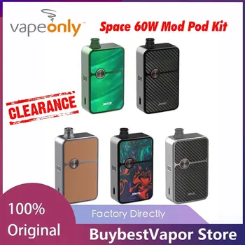 

Clearance!!! Original VapeOnly Space Mod Pod Kit Max 60W Powered by Single 18650 Battery with 3.5ml Tank 0.69 inch Screen E-cig