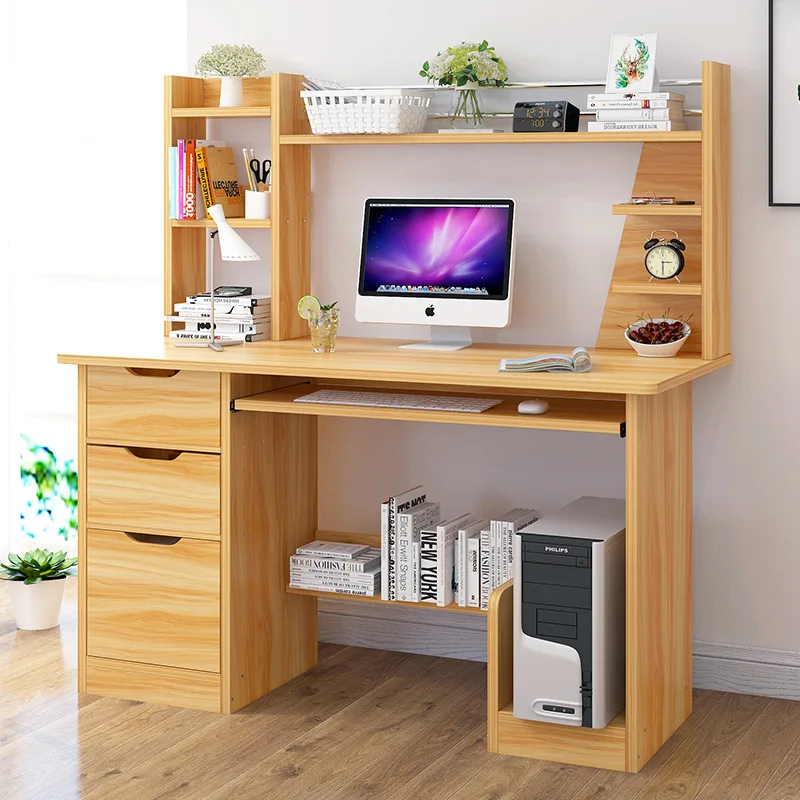 

VIP Computer Desktop Table Student Desk Bookshelf Combination Household Economical Doing Homework Table Multi-functional Desk