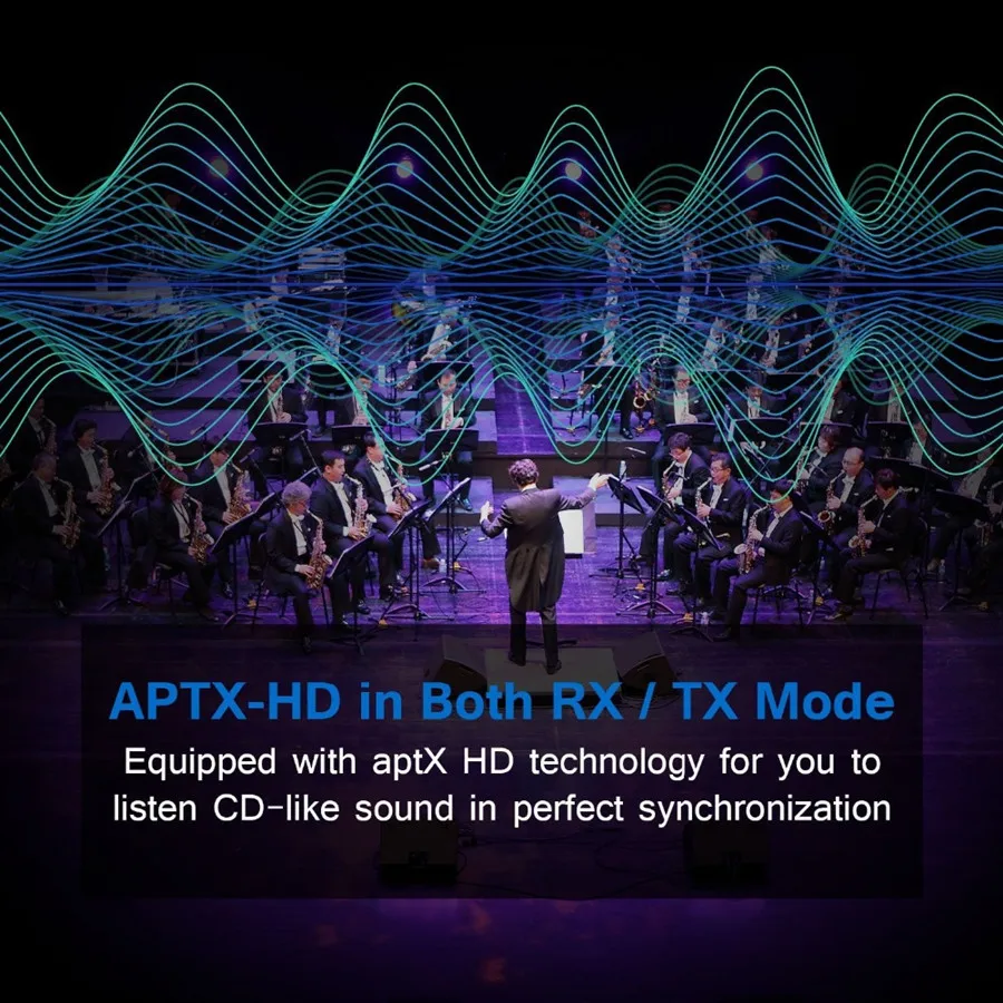 Bluetooth 5,0 приемник и передатчик Aptx HD LL Громкая связь вызов 3,5 AUX RCA беспроводной аудио адаптер для автомобиля ТВ динамик наушники