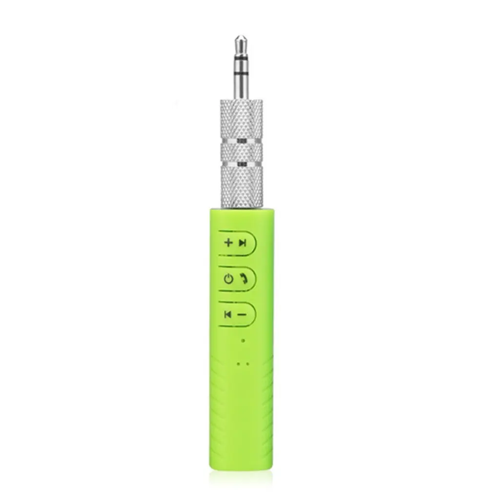 Лидер продаж Bluetooth приемник автомобильный Bluetooth AUX 3,5 мм музыка Bluetooth аудио приемник для гарнитуры вызов автомобильный передатчик Авто адаптер - Цвет: Зеленый