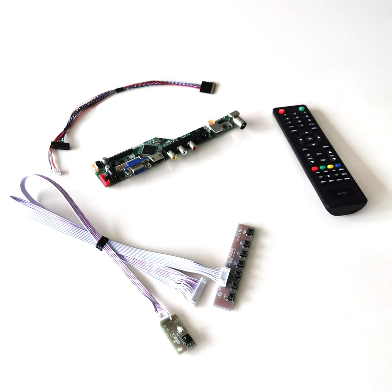 Для LP156WH4-TLC1/TLD1 15," панель для ноутбука TV56 дисплей контроллер карты HDMI VGA USB AV RF WLED LVDS 40Pin 1366*768 DIY kit