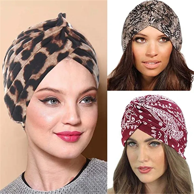 New Crinkle Soft Stretchy Africa Hijab Caps Muslim Wrap Head Turban India Hat Flowers Headtie Chemo Bonnet Ready To Wear