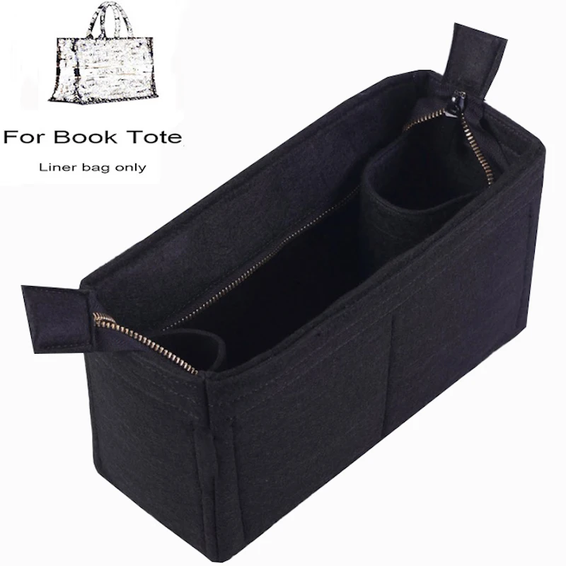 Libro bolso de 3MM para paño de fieltro insertar bolso Speedy organizador de maquillaje bolso Sr. & Sra. Regalo pareja regalo aniversario regalo viaje regalo suyo y suya de interior bolso bebé cosmético bolsa de mamá