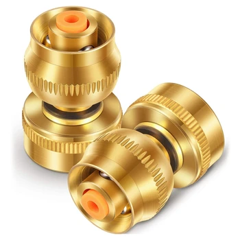 

2 Pieces Brass Garden Hose Jet Nozzle Adjustable Twist Shot Watering Sprayer