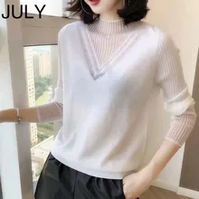 ##Special Price Stitching sweater V-shaped sweater women 2019 autumn new hollow bottoming shirt long-sleeve pullover sweater white sweater women ##Special Price Stitching sweater V-shaped sweater women 2019 autumn new hollow bottoming shirt long-sleeve pullover sweater white sweater women