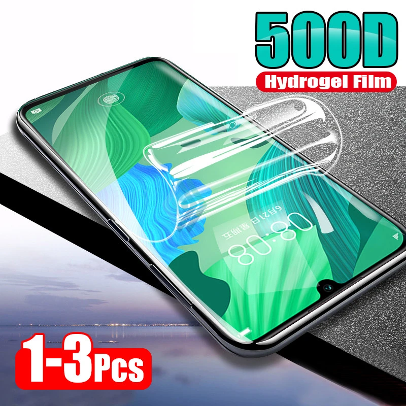 Гидрогелевая пленка с полным покрытием 500D для Huawei Nova 4 5 5i 5T 6 Honor 8X 10i 8 20 10 Lite