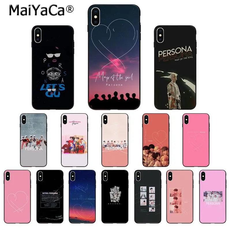 

MaiYaCa MAP OF THE SOUL PERSONA TPU Soft Silicone Phone Case for iPhone X XS MAX 6 6s 7 7plus 8 8Plus 5 5S SE XR 11 11pro max